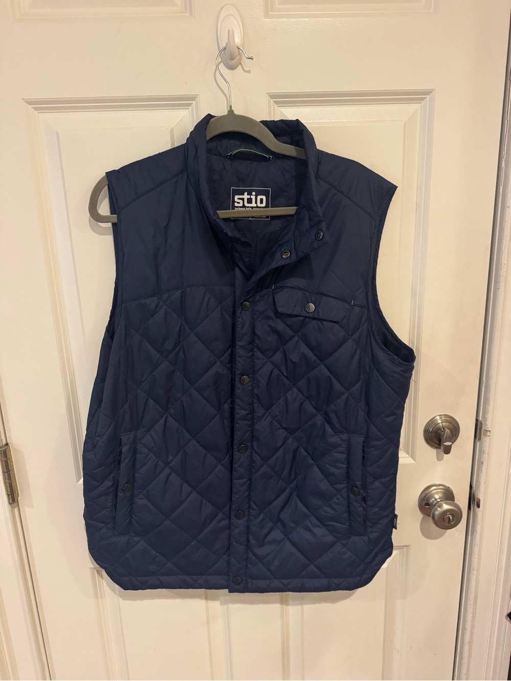Stio Quilted Navy Blue Men's Vest